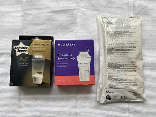 Breast milk storage bags - breast,